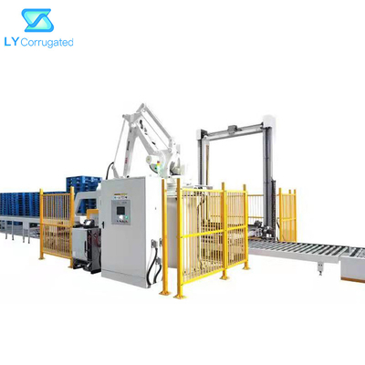 6 نظام ذراع روبوت منصة نقالة من أجل FFG Inline Machine Stitcher Folder Gluer